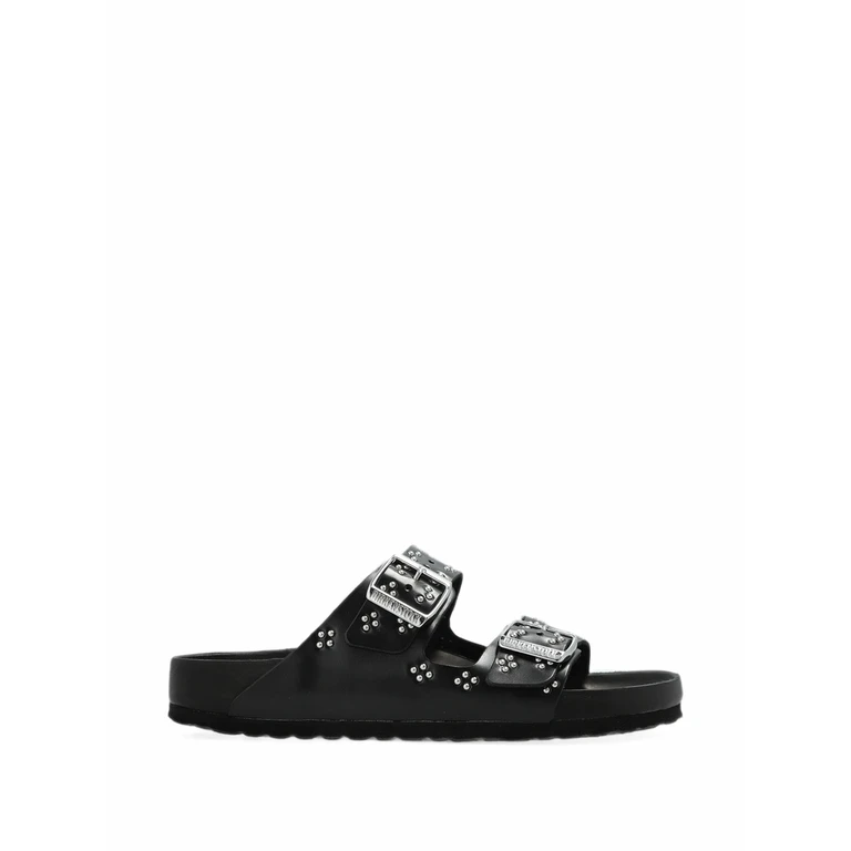 Arizona Rivet-border Small Natural-leather Sandals