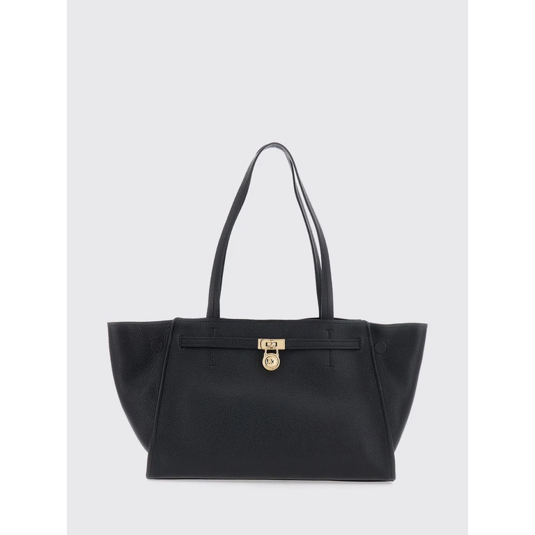 Hamilton Moderne Grained Leather Tote Bag with Decorative Padlock (30F6GNXT7L001)