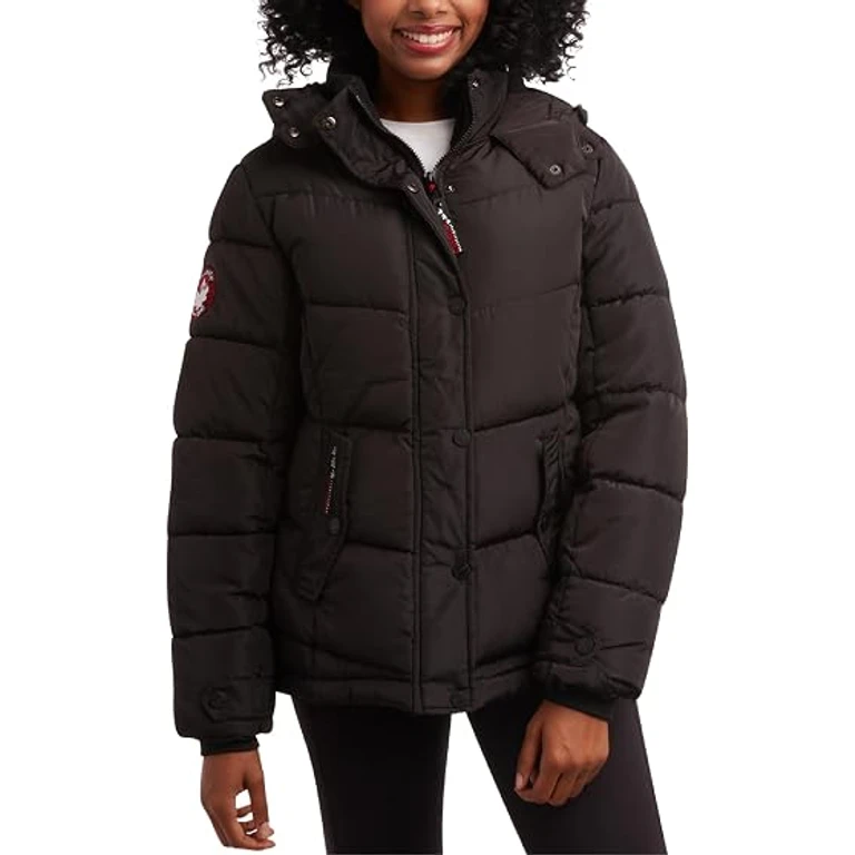 Women's Winter Coat - Quilted Heavyweight Puffer Parka Coat