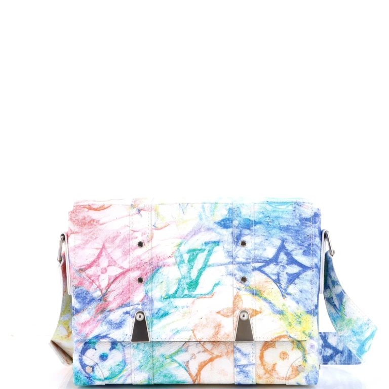 Trunk Messenger Bag Limited Edition Monogram Pastel Multicolor