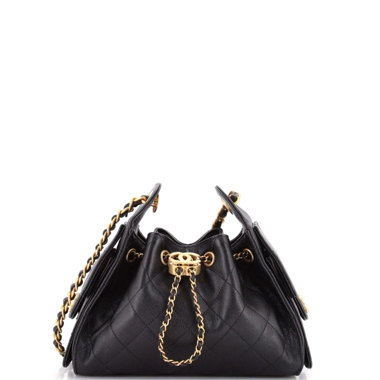 25 Hobo Bag Quilted Caviar Mini