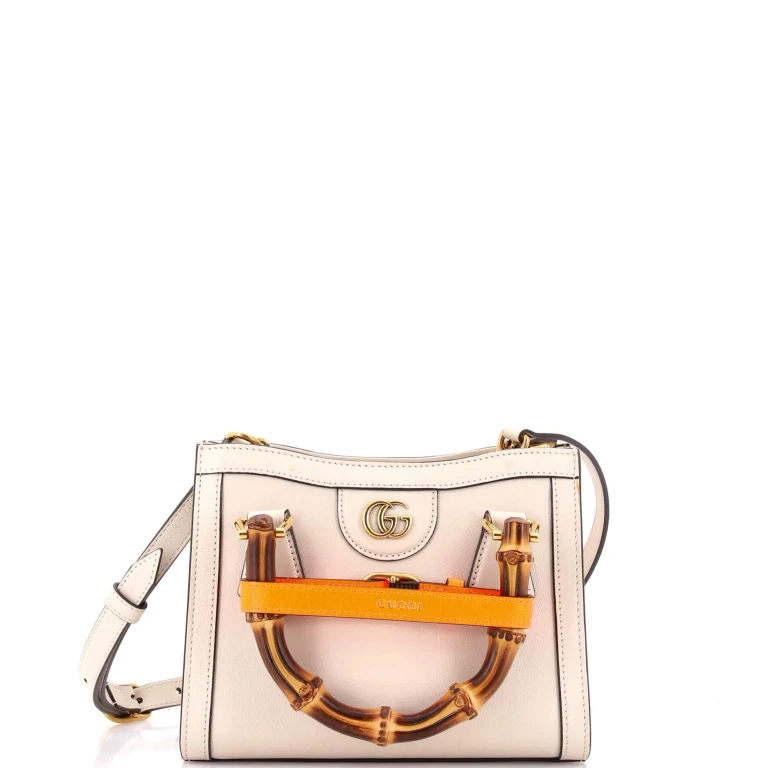 Diana NM Bamboo Handle Tote Leather Mini