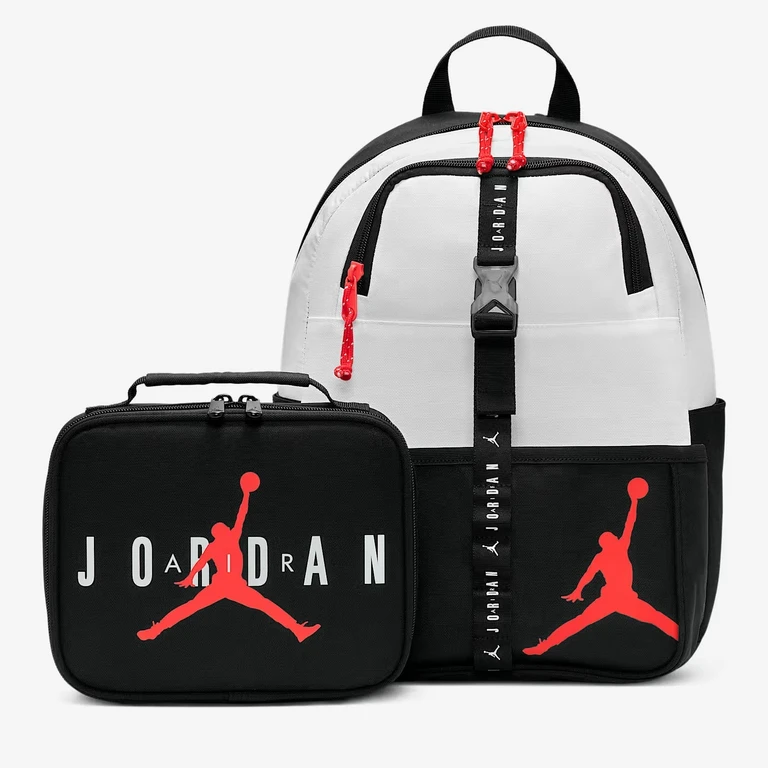 Adult Lunchbox Backpack Black White