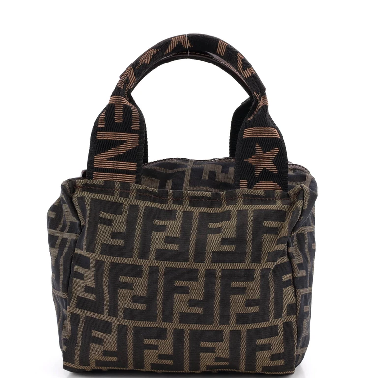 Vintage 1925 Cosmetic Tote Zucca Canvas Mini