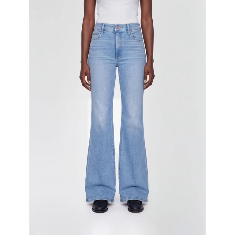 High-Waisted Flared Jeans in Stretch Cotton Denim (14051351ROO)