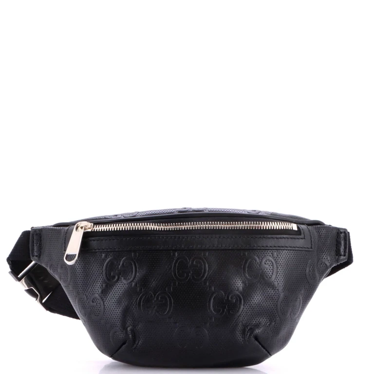 Belt Bag GG Embossed Perforated Leather Small
