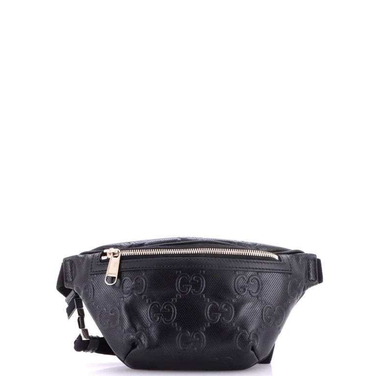 Belt Bag GG Embossed Perforated Leather Small