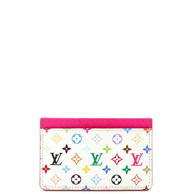 x Takashi Murakami Card Holder Monogram Multicolor with Leather
