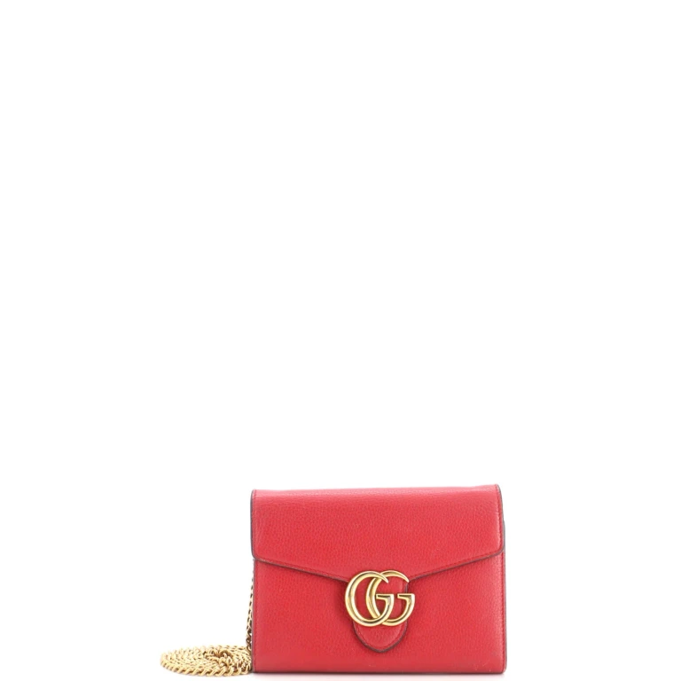 GG Marmont Chain Wallet Leather Mini