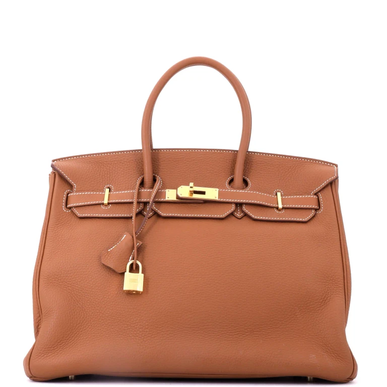 Birkin Handbag Gold Togo with Gold Hardware 35