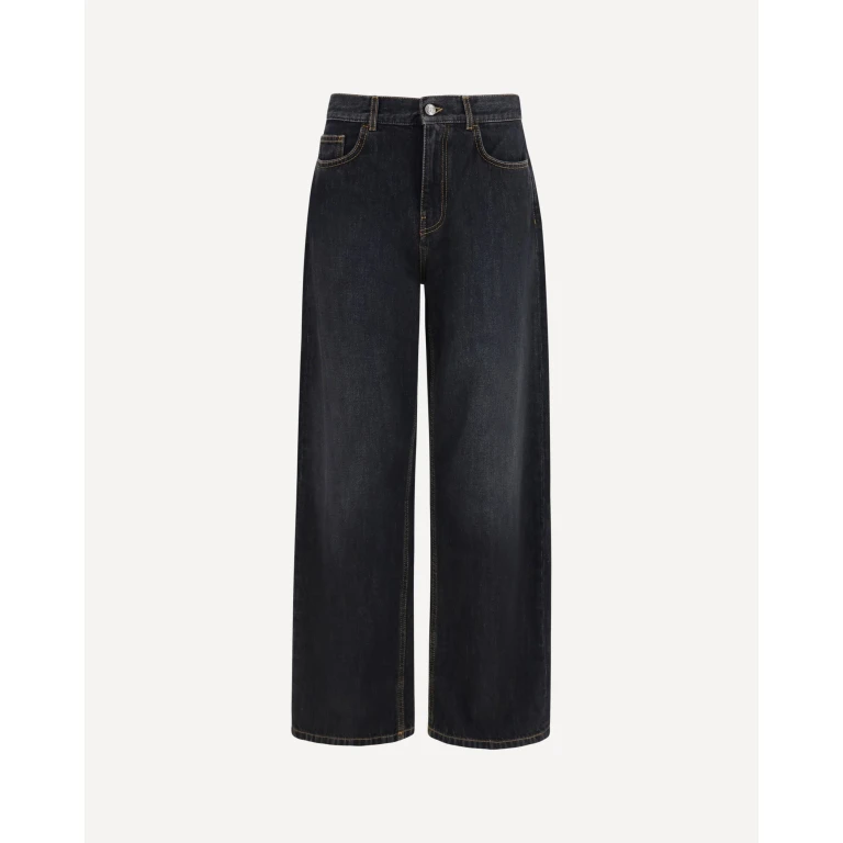 Jean wide-leg Palm Angels avec logo au dos