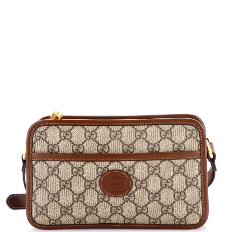 Interlocking G Patch Camera Bag GG Coated Canvas Mini