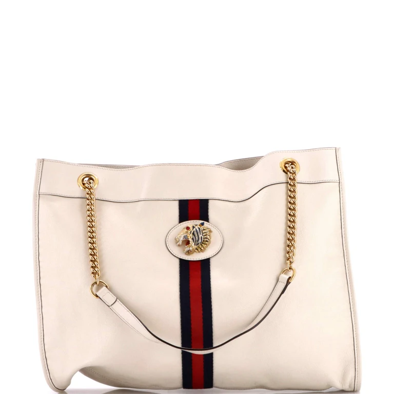 Rajah Chain Tote Leather Large