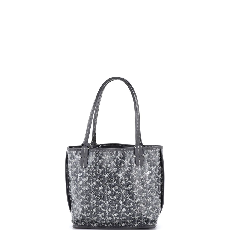 Anjou Reversible Tote Coated Canvas Mini