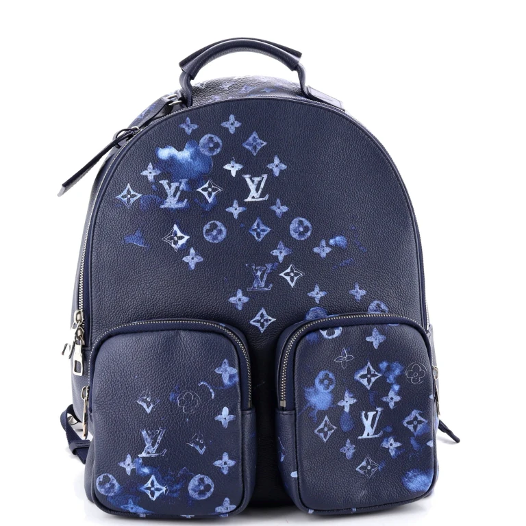 Multipocket Backpack Limited Edition Monogram Ink Watercolor Leather