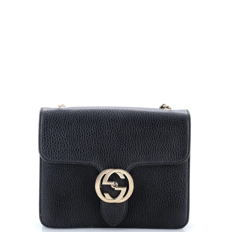 Interlocking Shoulder Bag Leather Small