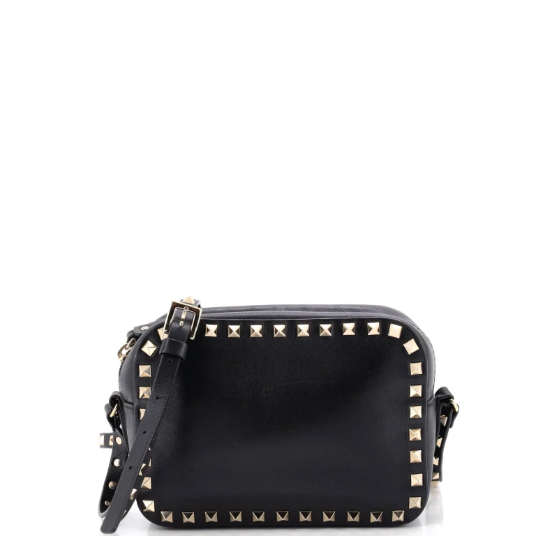 Rockstud Camera Crossbody Bag Leather