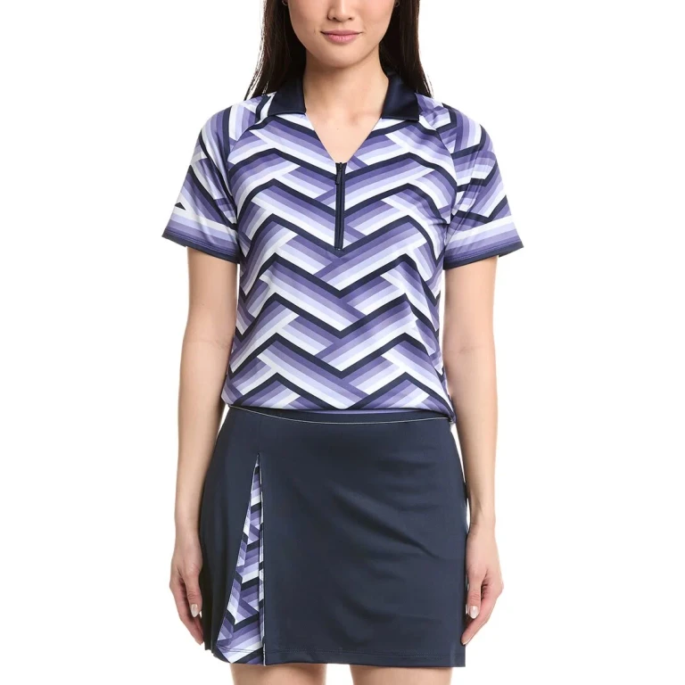 Gradient Strip Polo Shirt