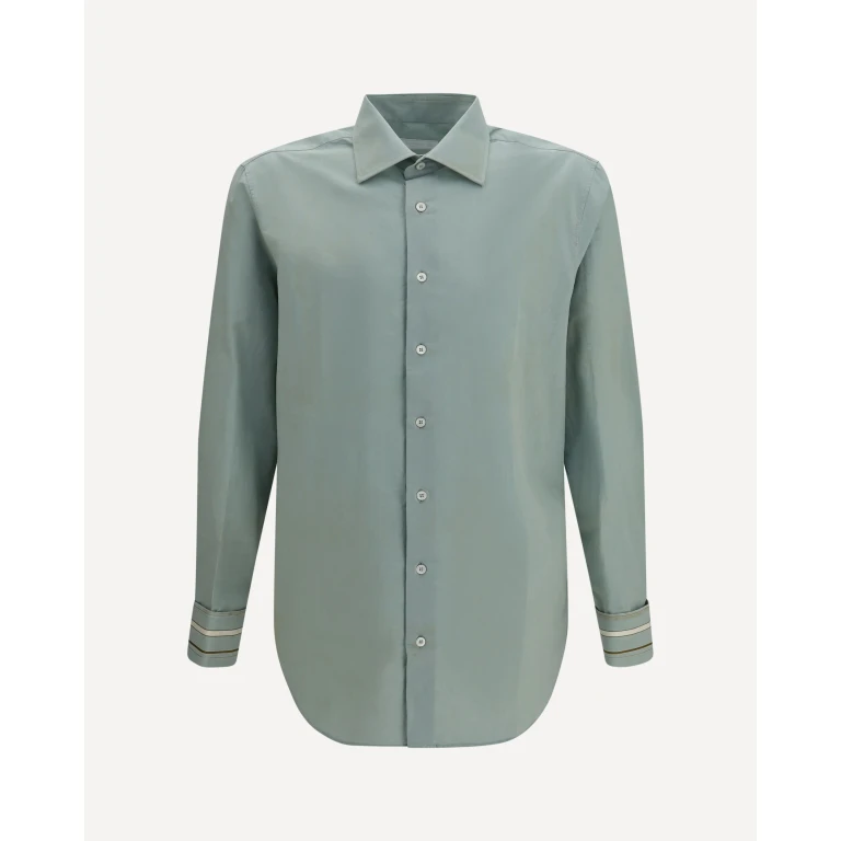 Cotton Shirt with a worn-in effect Male 40
