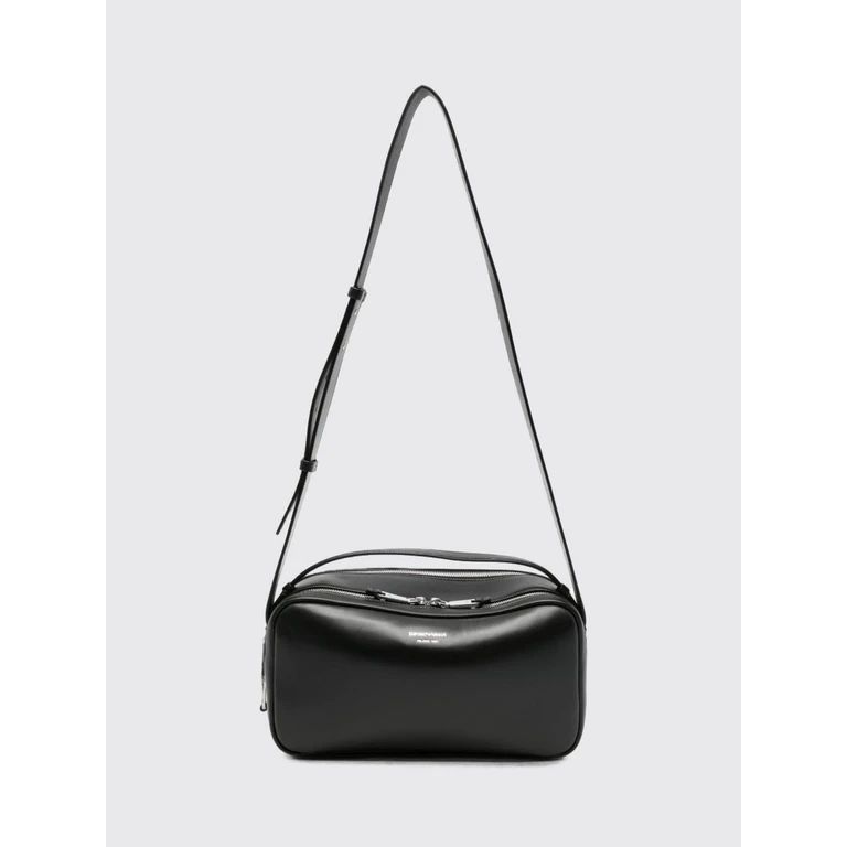 Bovine Leather Crossbody Bag with External Zip Pocket (EW005648AF32959UC001)