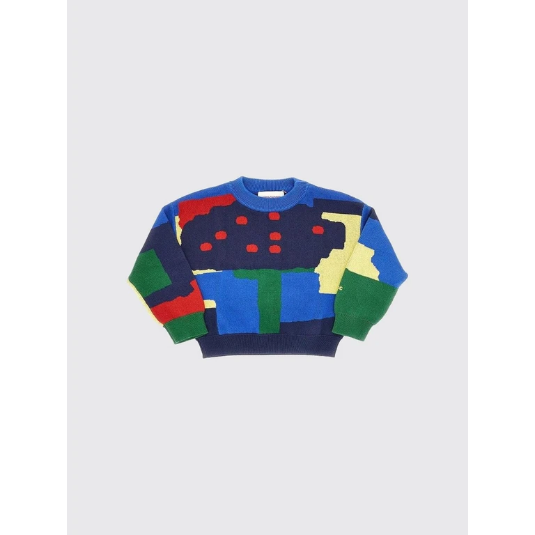 Boy's Organic Cotton Crew-Neck Jumper with Print (B226AC086991)