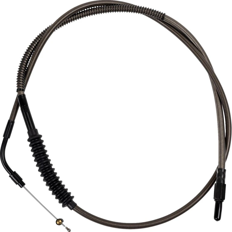 104-30-10072-8 - Barnett Carbon Clutch Cable For Harley Davidson FLTRXSE 1977 2023-2024 +20.3 cm (8") - Black/Carbon Fiber