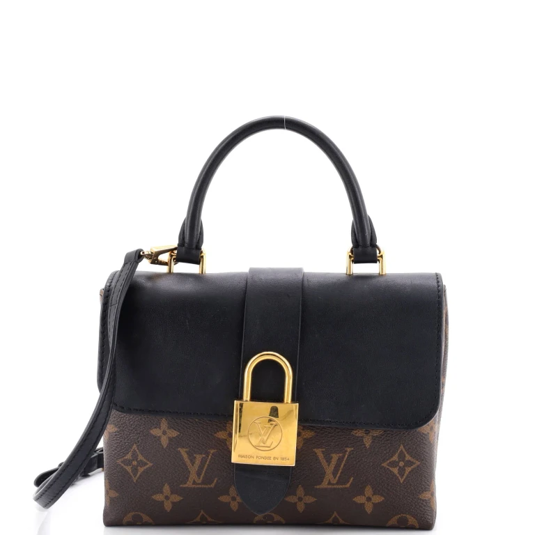 Locky Handbag Monogram Canvas with Leather BB