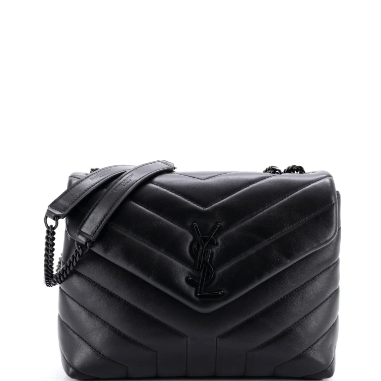 Loulou Shoulder Bag Matelasse Chevron Leather Small