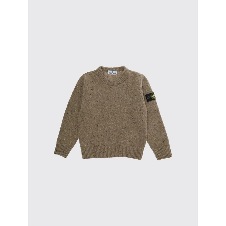 Boy's Wool-Blend Crewneck Jumper with Logo (5100005S0M19V009A)
