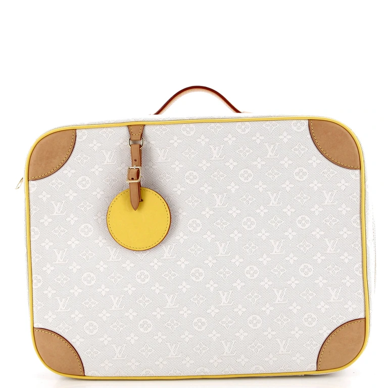 Baby Suitcase Monogram Jacquard with Leather