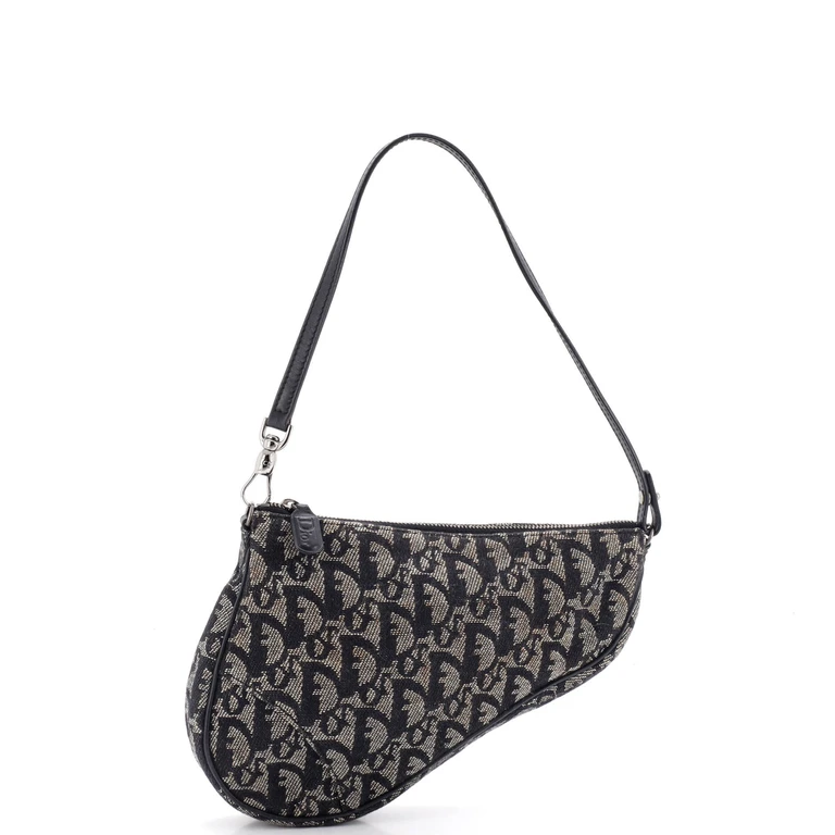 Vintage Saddle Bag Diorissimo Canvas Mini