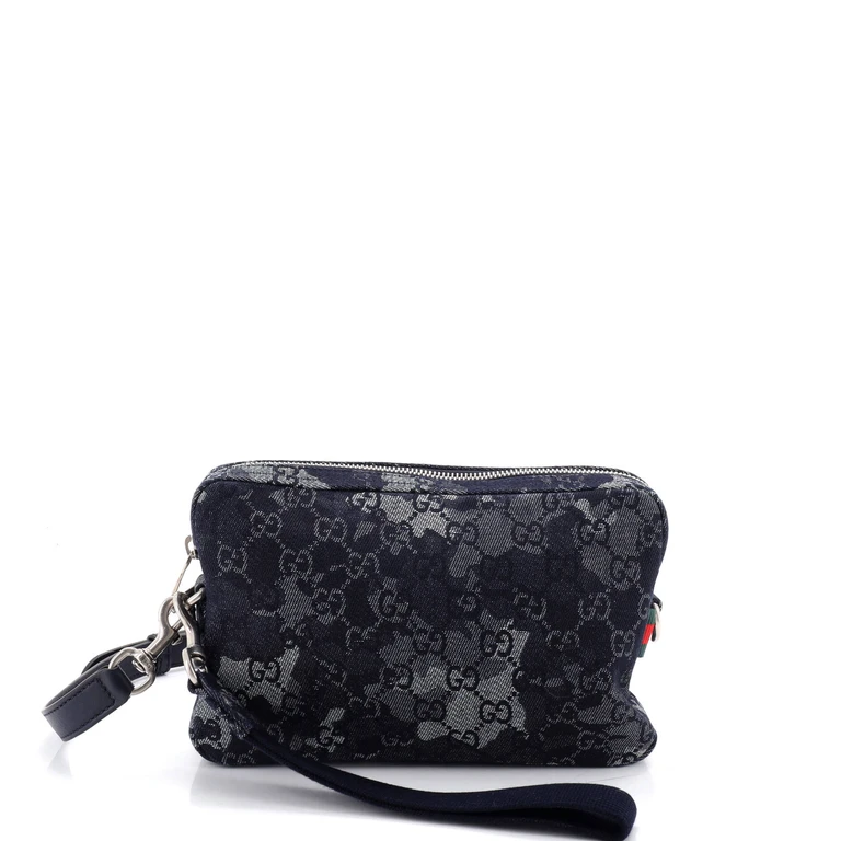 Convertible Crossbody Bag Camouflage GG Denim