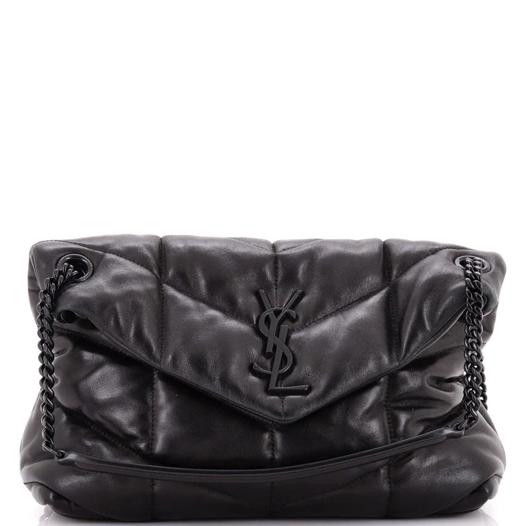 Loulou Puffer Shoulder Bag Quilted Leather Small