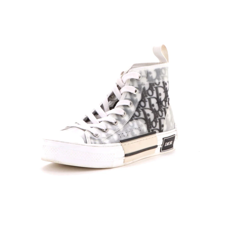 Women's B23 High-Top Sneakers Oblique Coated Canvas and PVC