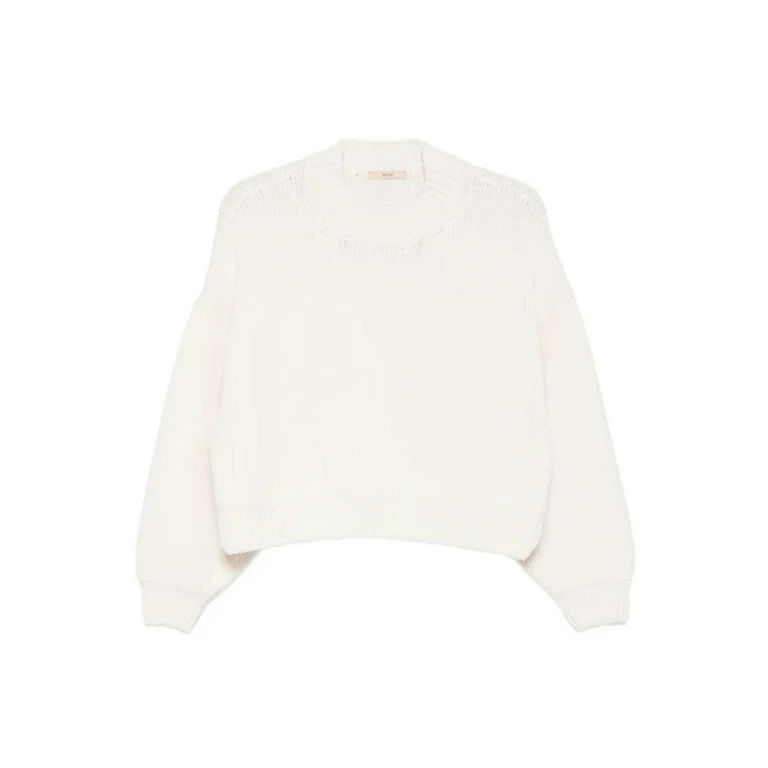 Pull Col Rond - Blanc (SPEROFLEURDESEL)