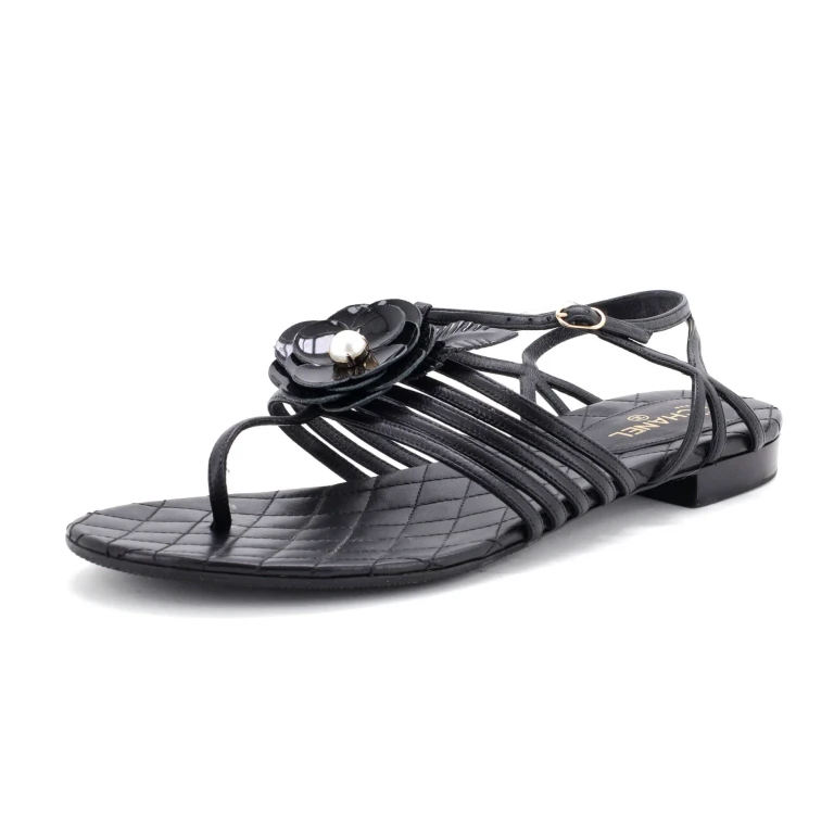 Women's Camellia T-Strap Sandals Leather