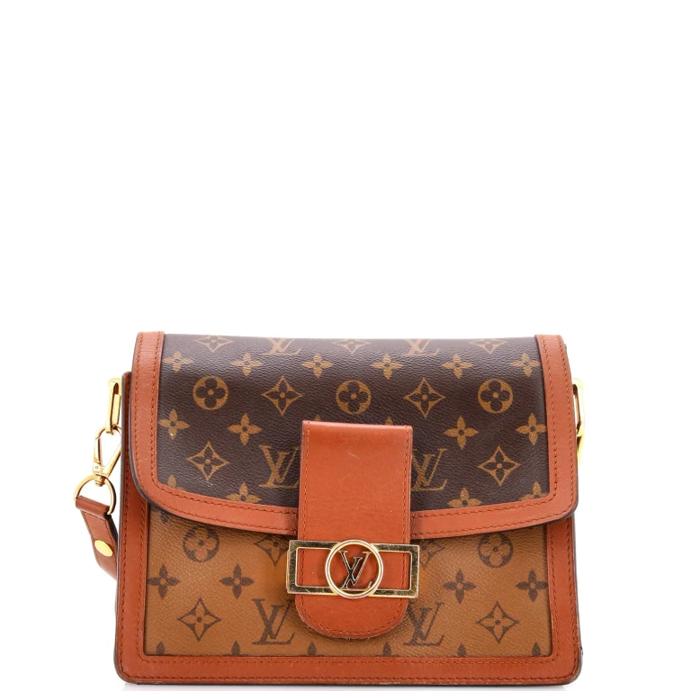 Dauphine Shoulder Bag Reverse Monogram Canvas MM