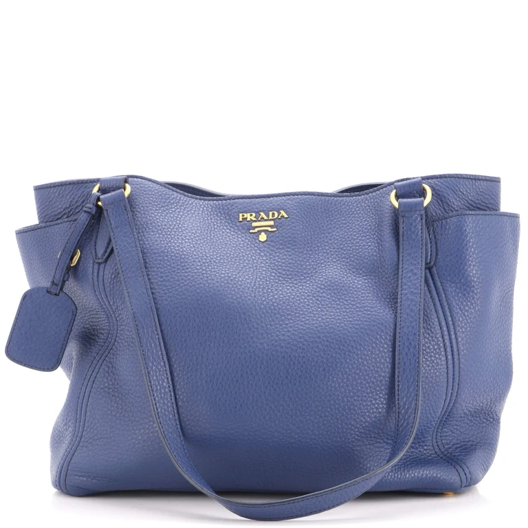 Side Pocket Tote Vitello Daino Medium