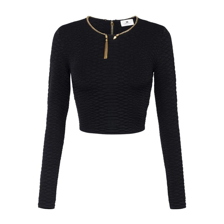 Elisabetta Franchi Top - Noir (MK32S67E2110)