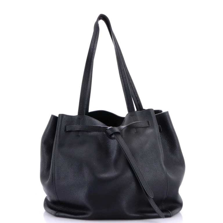 Phantom Tie Cabas Tote Leather Small