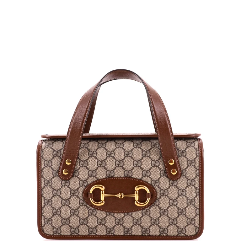 Horsebit 1955 Boston Bag GG Coated Canvas Small