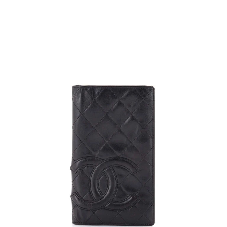 Cambon Bifold Wallet Quilted Lambskin Long