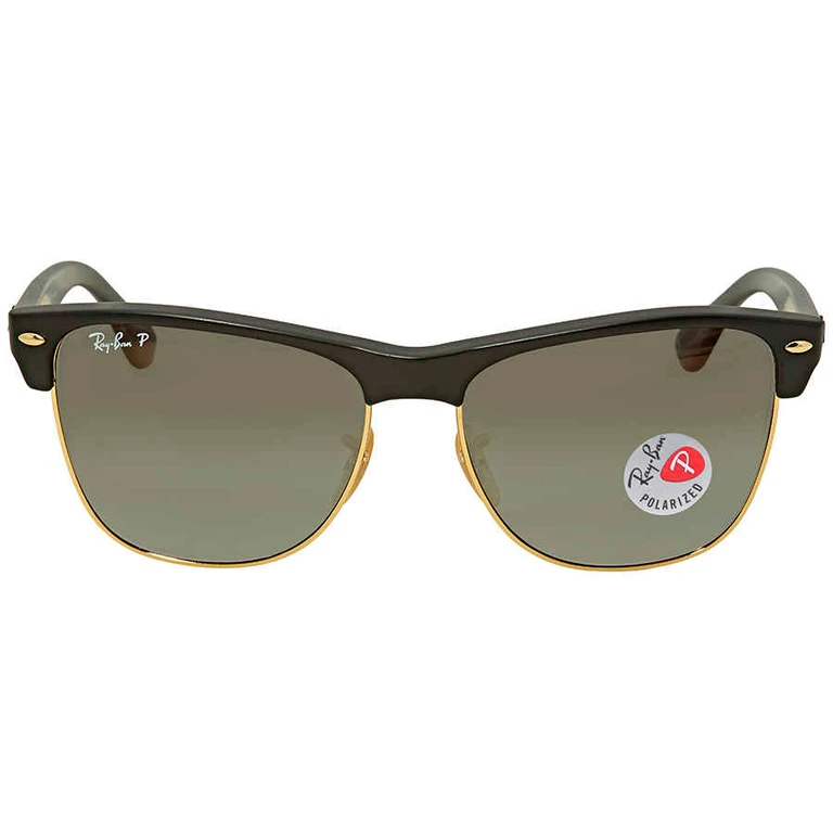 Ray Ban Clubmaster Oversized Polarized Grey Gradient Square Mens Sunglasses RB4175 877/M3 57