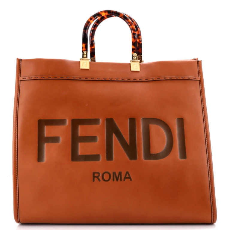 Sunshine Shopper Tote Leather Large