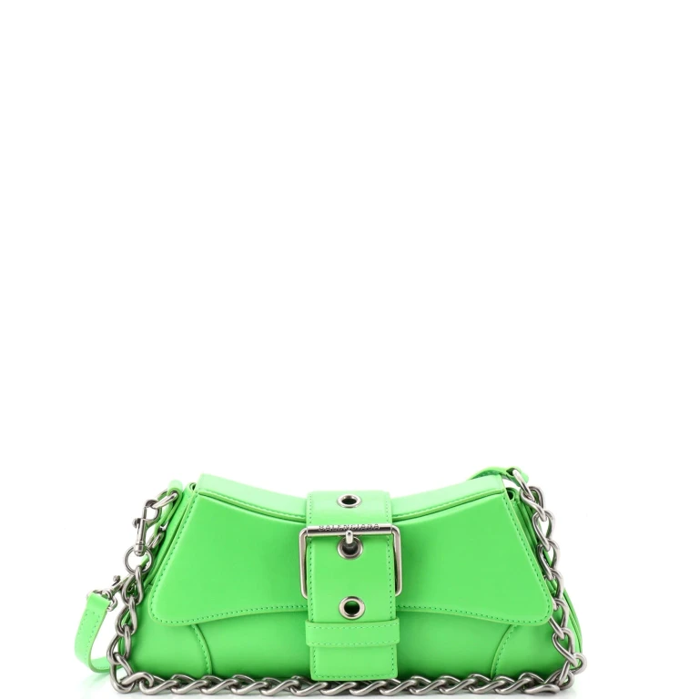 Lindsay Chain Strap Shoulder Bag Leather