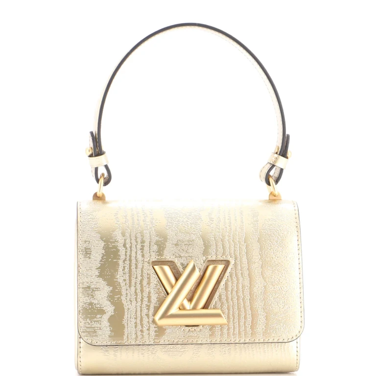 Twist Handbag Gravity Gold Calfskin PM