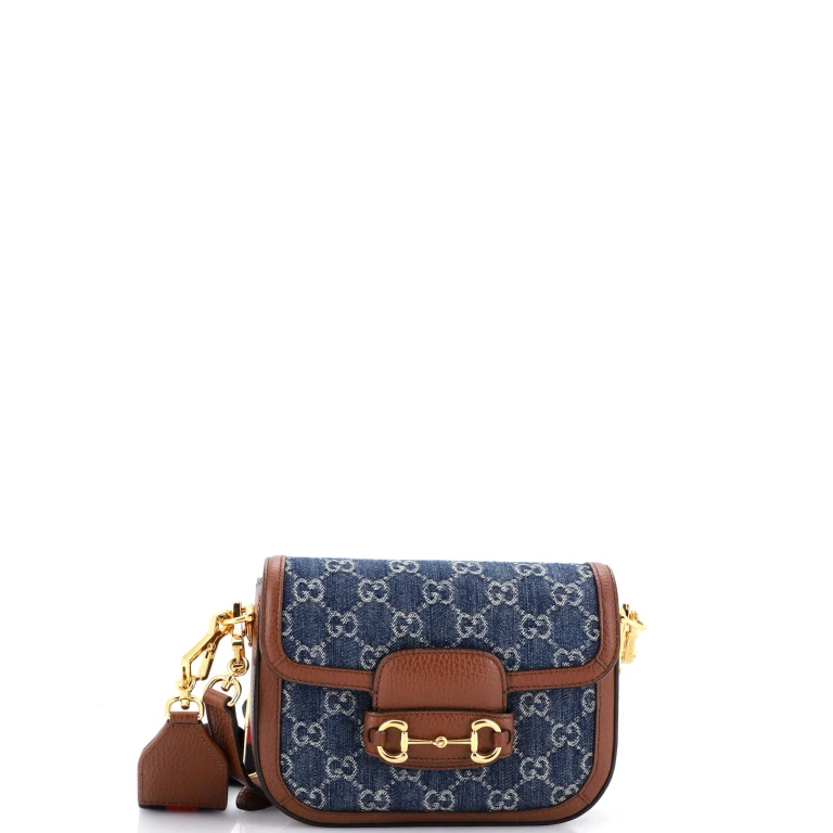 Horsebit 1955 Shoulder Bag GG Denim Mini