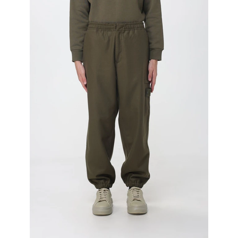 Wool Flannel Jogging Trousers with Compass Logo (3100024S0F24V0054)
