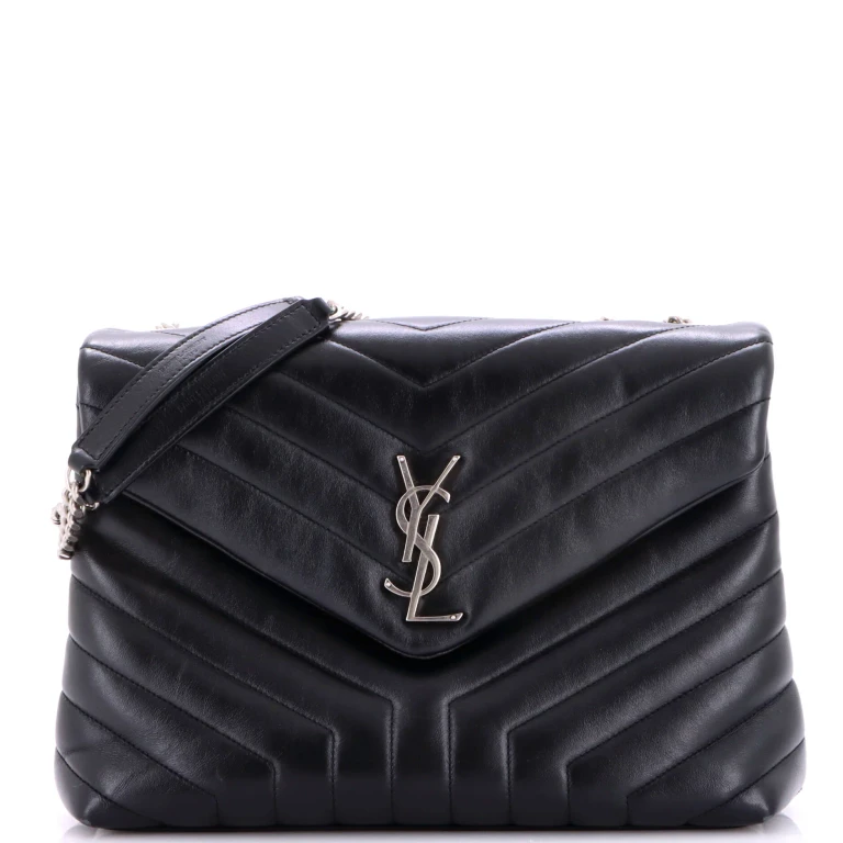 Loulou Shoulder Bag Matelasse Chevron Leather Medium