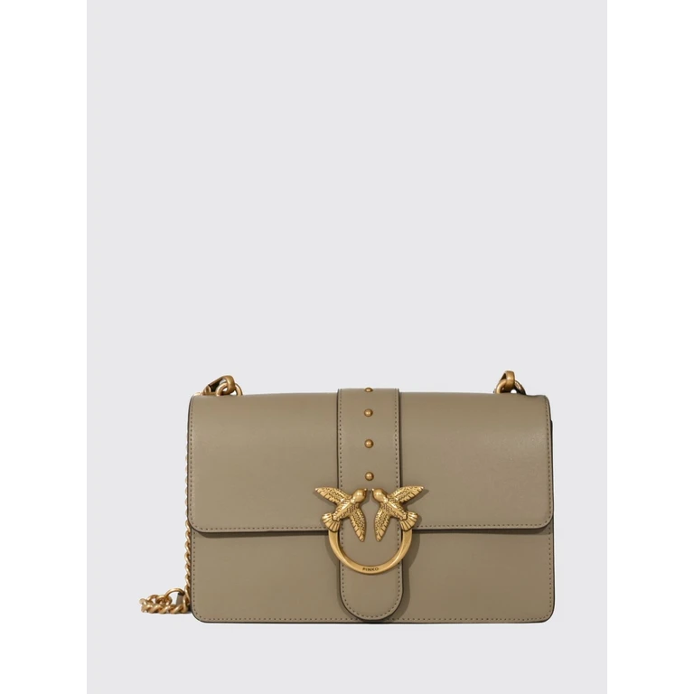 PINKO Love Bag One Monogram Leather Crossbody Bag with Studs (105857A0F1I49Q)